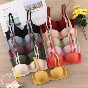 TOPTOOLCX Áo Ngực Liền Mạch, Áo Ngực Đẩy Màu Kẹo Chống Chảy xệ, Nâng Hợp Thời Trang Thoải Mái Có Thể Điều Chỉnh Pushup Áo Ngực Nữ