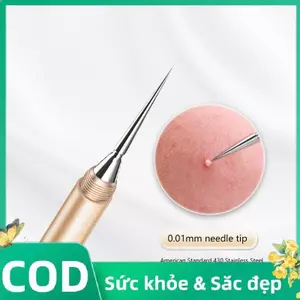 Trong Kho Đôi Kết thúc Mụn Đầu Đen Loại Bỏ Kim Mụn Đầu Đen Clip Vẻ Đẹp Tạo Tác Blemish Vắt Loại Bỏ Kim Công Cụ Cá Tuyết