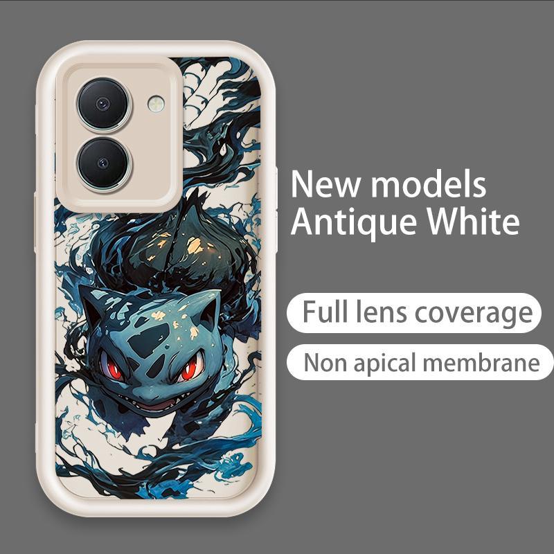 Vỏ Cho VIVO Y36 Y27S 4G Hoạt Hình Silicon Màu Kẹo TPU Mềm Pikachu Bulbasaur Pokémon Angel Eye Vỏ Điện Thoại Chống Sốc