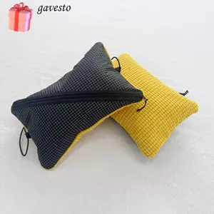 Túi đựng gối GAVESTO, Dụng cụ trang điểm siêu nhẹ 2 trong 1, Túi du lịch màu Retro đa chức năng dung tích lớn, Túi du lịch cắm trại khi ngủ
