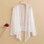 Áo khoác cardigan nhẹ điều hòa, cỡ lớn, khăn choàng lưới ngắn, rộng rãi, quần áo chống nắng cho nữ