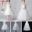 GAVESTO Girls Petticoat Crinoline, Váy Crinoline ngắn màu trắng, Phụ kiện đám cưới 1 / 2 / 3 Vòng hoa Phụ kiện váy trẻ em