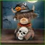 Halloween Cao Nguyên Bò Tượng Nhựa Bò Điêu Khắc Trang Trí Nhựa Nhân Vật Trang Trí Tiệc Cho Nông Trại Nhà Bếp wipqsvn