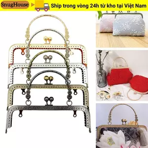 SNUGHOUSE Ví Khung Kiss Khóa Túi Phần Cứng Kim Loại Tay Cầm Túi Phụ Kiện DIY Thủ Công Túi Làm Túi Kiss Khóa