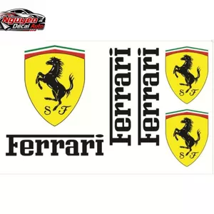 Bộ Tem Dán Xe Điện FERRARI và TOMMY dán xe K1,VC,V1 Tem 3 lớp, không ảnh hưởng đến màu sơn của xe
