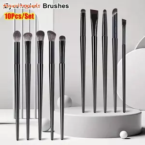 FAVORITEGOODS 10 Cái / bộ Bàn chải trang điểm, Bàn chải phấn mắt nhỏ trang điểm mắt nhòe, Bàn chải chi tiết mắt bền bỉ Lông mềm Undercover Bút kẻ mắt Dụng cụ mỹ phẩm làm đẹp da mặt