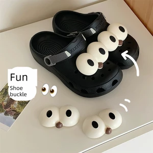 chữ gắn dép crocs charm dép crocs charm crocs set DIY Dễ Thương Ngộ nghĩnh Ngộ nghĩnh Mắt To Lỗ Giày