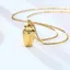 Vòng cổ WEETW Urn, Đồ trang sức hỏa táng vàng bạc, Kim loại nhỏ bằng thép không gỉ Tro tàn tưởng niệm Mặt dây chuyền nam nữ