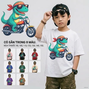 Áo cộc tay bé trai trẻ em thấm hút mồ hôi mềm mại Size 90-150