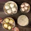 JUNYUE88US Máy Hấp Thực Phẩm Lồng Tre Chịu Nhiệt Bánh Bao Dim Sum Nhà Bếp Giá Hấp Bằng Thép Không Gỉ