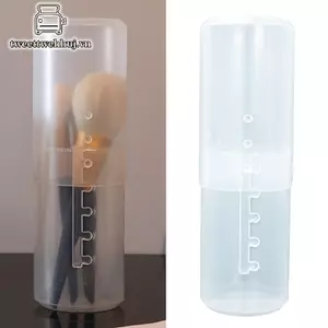 Nhíphuj Có Thể Điều Chỉnh Chiều Cao PVC Trang Điểm Giá Đỡ Hiển Thị Lưu Trữ Cốc Tổ Chức Có Nắp VN