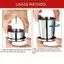 TRTR 250ml Cốc gấp bằng thép không gỉ Du lịch ngoài trời Cắm trại Cốc nước có thể gập lại di động có móc khóa Cốc trà có thể thu vào VN