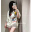 （Giao hàng 24h）Angela Áo Thun Giấy QC L1 Chất Mỏng Mịn Siêu Mát không nhăn form rộng giấu quần AG015