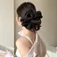 Pháp Lười Phong Cách Sáng Sợi Nấm Cạnh Chuối Kẹp Nữ Cao Cấp Cảm Giác Kẹp Tóc Sang Trọng Tất Cả Trận Đấu O