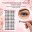 28 Cặp Lông Mi Giả Mèo Manga Phong Cách Sợi Tự Nhiên C Curl Chiều Dài Hỗn Hợp Trang Điểm Màu Đen
