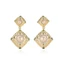 Bông tai hoa sang trọng nhẹ mới thanh lịch Zircon dài