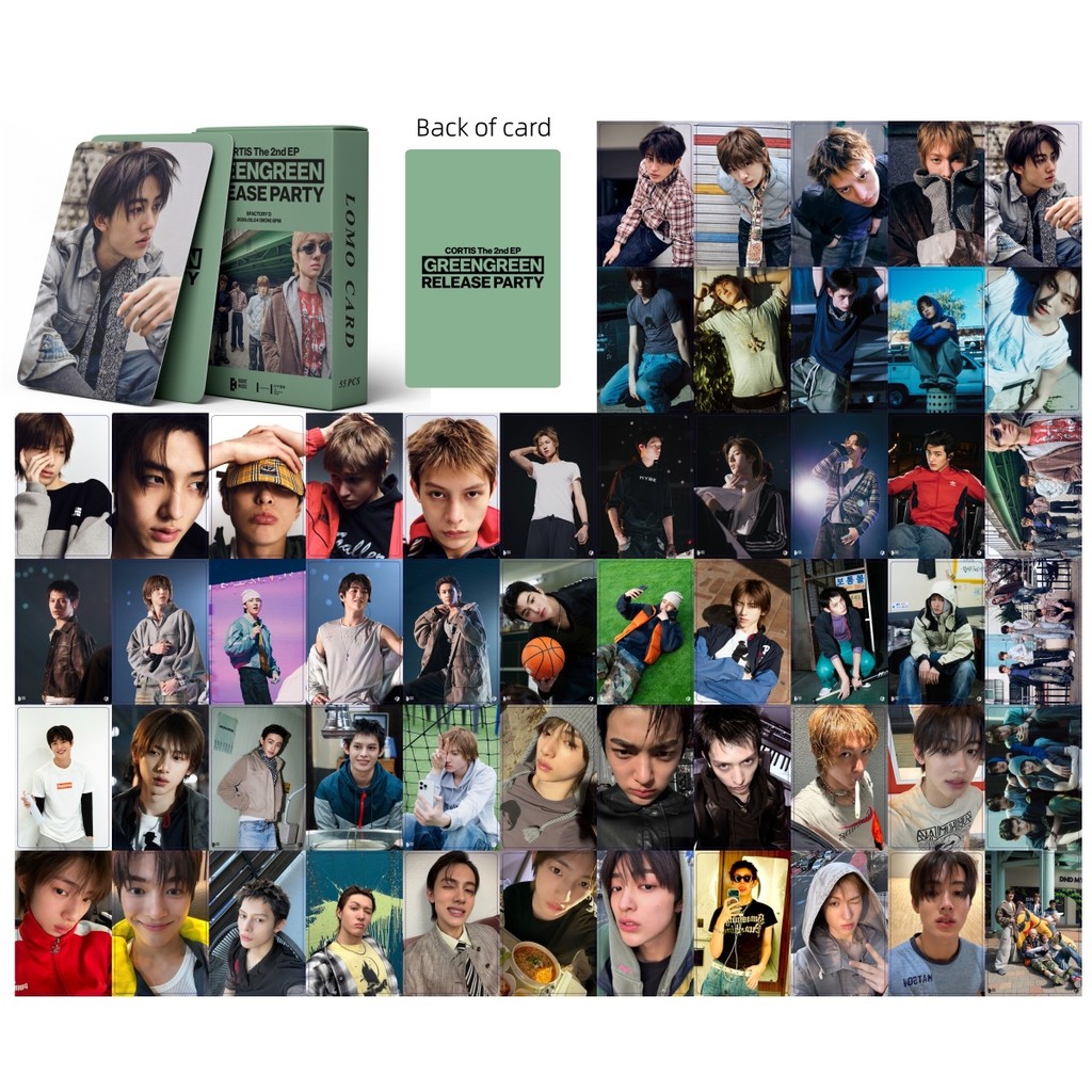 LINXX 55 CÁI Combo CORTIS GREENGREEN Album Lomo Cards Kpop Boyband Thần tượng Quạt sưu tập Thẻ Ghi nhớ Quà tặng Bộ Photocard Hình ba chiều dành cho người hâm mộ