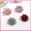 MYPANDA 1 Chiếc Ngọc Trai Thời Trang Cao Cấp Phụ Kiện Trang Sức Nữ Vải Retro Hoa Hồng Thổ Cẩm Pin Quần Áo Trâm Cài Hoa.