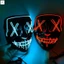 Halloween Kinh Dị Mặt nạ LED Ánh Sáng Lạnh Cảm Giác Kinh Dị Mới Lạ Ma Mũ Đội Đầu Cho Bạn Bè Gia Đình Hàng Xóm