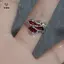 Nhẫn mở cá tính Cross Butterfly Thời trang nữ Ngọt ngào Mát mẻ Hottie Unisex Phong cách độc đáo Nhẫn ngón tay chỉ mục [Mina]