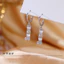 Bông tai tre đá opal nữ phong cách thời trang tối giản thiết kế độc đáo A9AY
