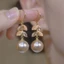 Bông Tai Ngọc Trai Zircon Dài Sang Trọng Thời Trang Sang Trọng Tất Cả Trận Đấu Bông Tai Sửa Đổi Hình Mặt Bông Tai Nữ GL9N