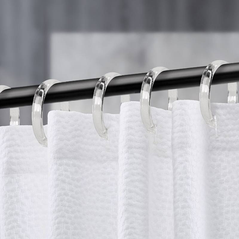 CMinYP bộ 12 vòng rèm mở tròn, kẹp rèm tắm cho rèm và thanh treo, Glory