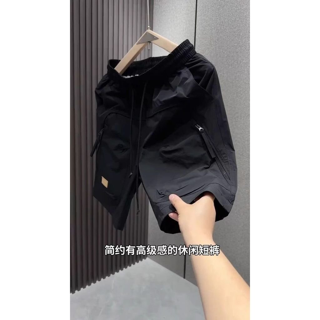 Quần short công sở phong cách Mỹ thời trang mùa hè quần short khô nhanh dành cho nam, mát mẻ và sành điệu, thích hợp cho bãi biển ngoài trời, quần short thể thao thông thường, thoáng khí MZ9P