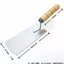 Thép không gỉ dày Arc Top Chất liệu Xẻng Tro Knife Trowel Ash Spoon Hỗ trợ hình cung Gạch tro Xây dựng Công cụ gạch Mason RAN9