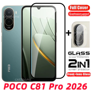 POCO C81 Pro 2026 Tấm Bảo Vệ Màn Hình Trong Suốt Full Cover Film Cho POCO C81 Pro PocoC81Pro C81Pro C81X 5G 4G Kính Cường Lực Ống Kính Máy Ảnh