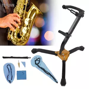 Toyuvn Sax Đứng Saxophone Giá Đỡ Giá Di Động Có Thể Điều Chỉnh Dây Đeo Cổ Chống Mòn Chống Rỉ Sét Cho Alto Saxophone