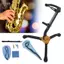 Toyuvn Sax Đứng Saxophone Giá Đỡ Giá Di Động Có Thể Điều Chỉnh Dây Đeo Cổ Chống Mòn Chống Rỉ Sét Cho Alto Saxophone