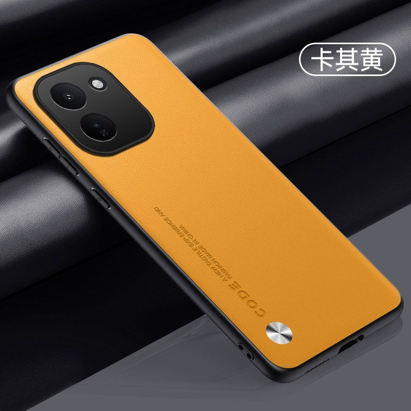 Ốp điện thoại cho iQOO z11 Vỏ cứng cạnh mềm chống sốc cạnh thẳng bằng da trơn