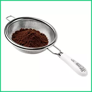 Bộ lọc trà bằng thép không gỉ Lưới mịn Bộ lọc nhỏ bằng thép không gỉ có tay cầm Lá trà rời Steeper cho jiwvn