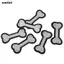 SMILE 6 Miếng Sắt Trên Miếng Dán, Miếng Dán Xương Chó 2.4x1.1 Inch Họa Tiết Xương Chó, Thiết Kế Dễ Thương Cotton DIY Miếng Dán Trang Trí Quần Áo