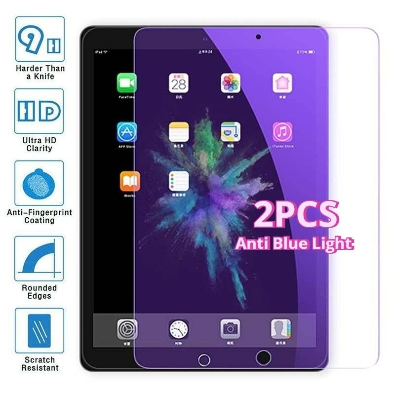 1-2 Chiếc Kính Cường Lực Mờ Cho Samsung Tab A11 A11 + A7 A8 A9 A9 + Lite 8.7 10.4 11.0 10.5 HD Bảo Vệ Màn Hình Chống Ánh Sáng Xanh Và Phim Blueray