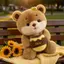 Gấu Dễ Thương Sang Trọng Đồ Chơi Cầm Nồi Mật Ong Đồng Hành Đồ Chơi Sang Trọng Thú Nhồi Bông Cho Phòng Ngủ Văn Phòng Giường Sofa Trang Trí sonlekvn