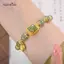 AqToCna Phong Cách Trung Hoa Giả Hetian Ngọc Sen Mặt Dây Chuyền Vòng Tay Vintage Đính Hạt Dành Cho Nữ Ánh Sáng Sang Trọng Trang Sức Thời Trang Quà Tặng AqToCna