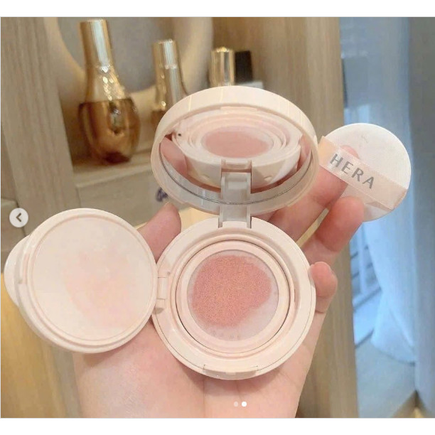 MÁ HỒNG DẠNG NƯỚC HERA REFLECTION SKIN GLOW CUSHION BLUSH 5G DATE 7/2028