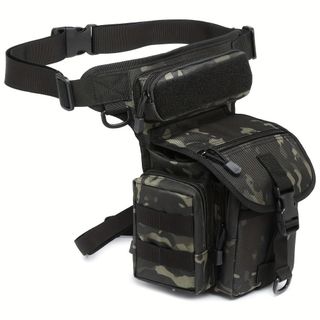 Chiến Thuật Ngoài Trời Eo Chân Túi Unisex Đi Xe Đạp Chân Túi Chụp Ảnh Dụng Cụ Di Động Lưu Trữ Ngoài Trời COS Zhang Qiling