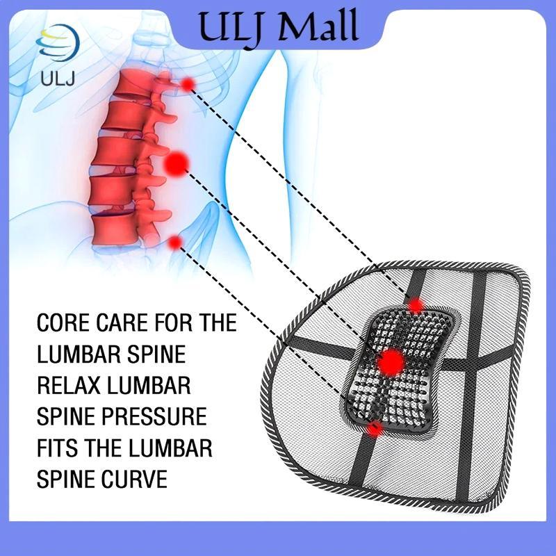 ULJ Mùa Hè Đa Năng Ghế Văn Phòng Thoáng Khí Thắt Lưng Ba Hỗ Trợ Cột Sống Chỉnh Sửa Tư Thế Ba Gối Đệm Ô Tô Cho Ô Tô Tru Ghế.