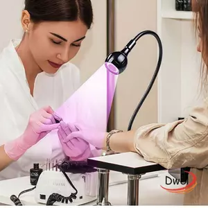 Đèn móng tay Led DWEL UV, Công tắc bàn đạp chân Máy sấy móng đầu có thể điều chỉnh, Đèn sấy móng tay chuyên nghiệp 5W / 3W Nail Salon