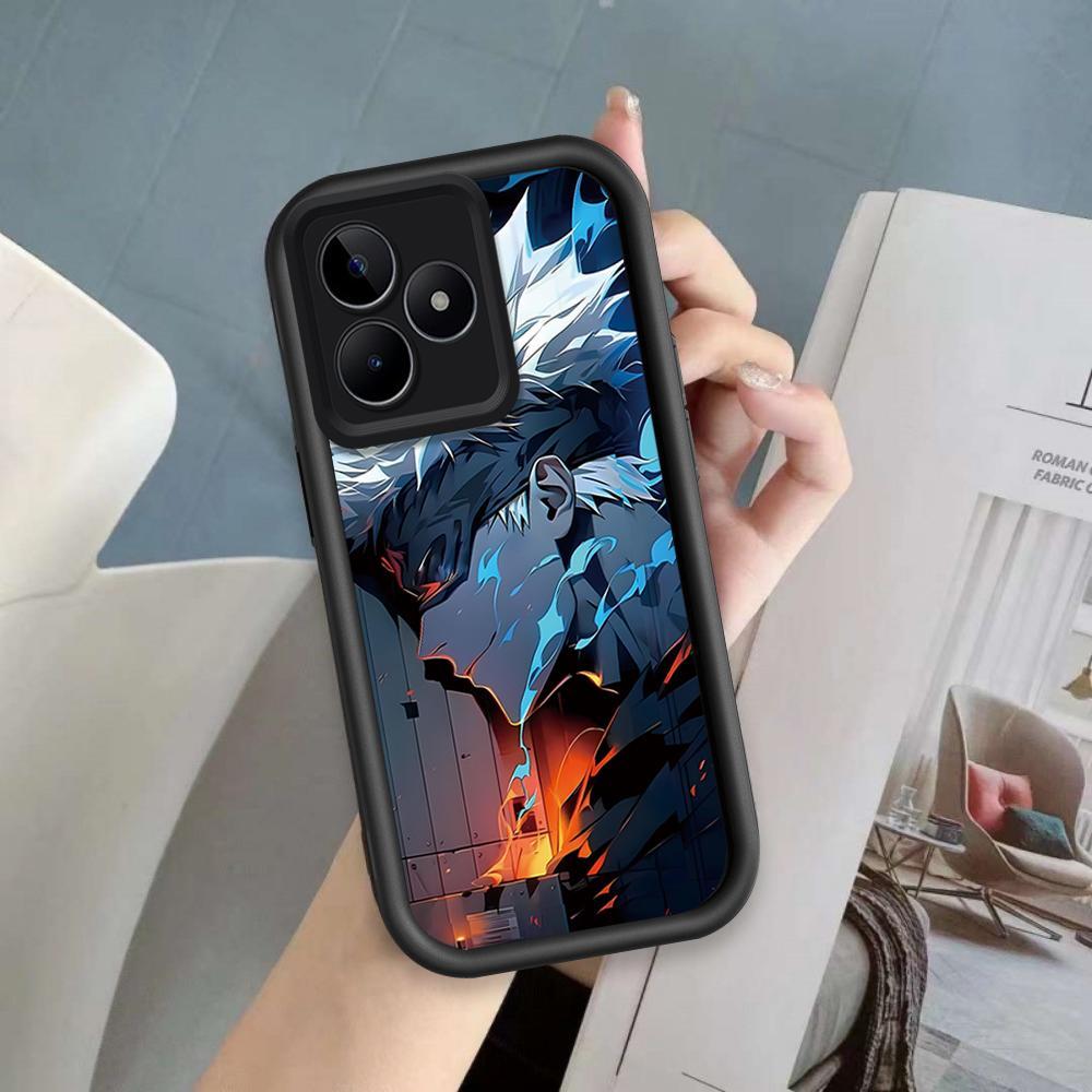 Ốp Lưng Cho Realme C53 C51 Note 50 C63 C61 Hoạt Hình Silicon Phụ Kiện Vỏ Điện Thoại Mềm TPU Jujutsu Kaisen Anime Mắt Thiên Thần Mặt Sau Chống Sốc