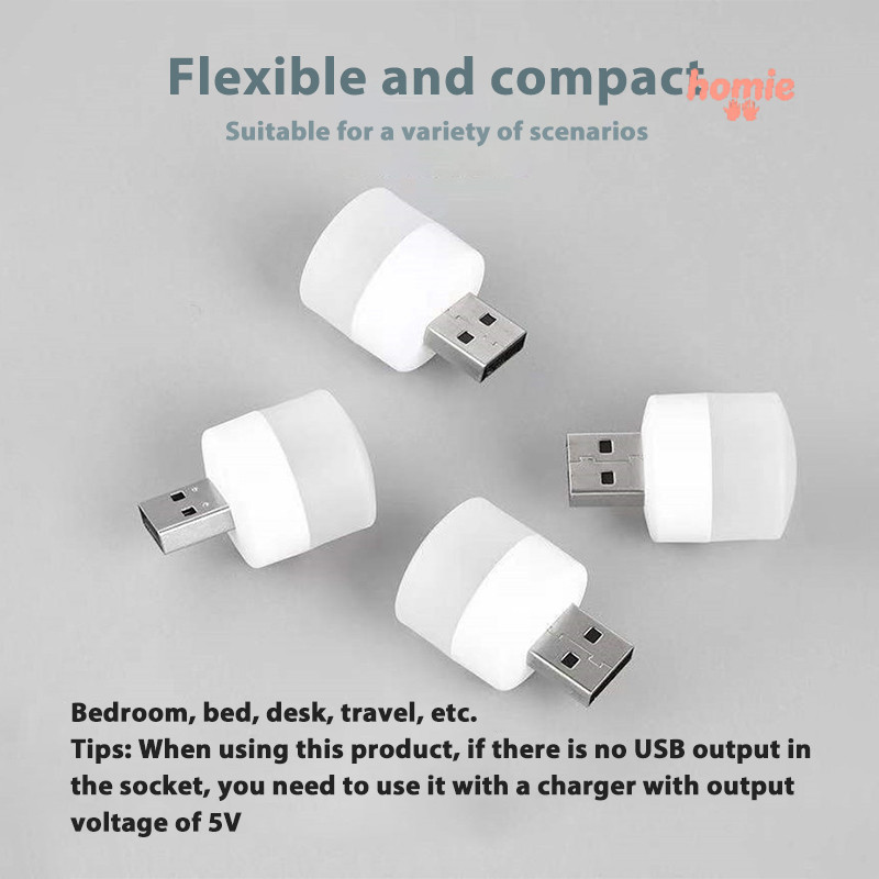 Đèn cắm USB, đèn sạc pin dự phòng cho máy tính, đèn LED bảo vệ mắt, đèn đọc sách, đèn ngủ nhỏ hình tròn.