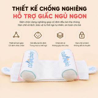 Gối Kê Định Hình Đầu Cho Bé, Gối Chống Bẹp Đầu Hạt Kê Tự Nhiên Mềm Mại, Thoáng Khí Cho Trẻ Sơ Sinh