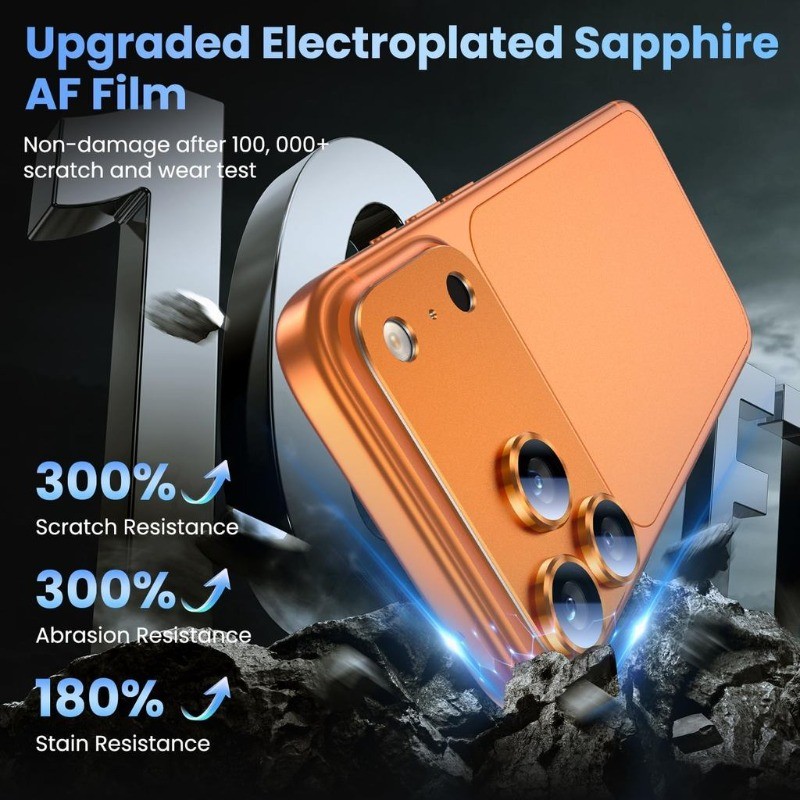 Ốp kính cường lực bảo vệ ống kính camera bằng hợp kim và kính cường lực cho iPhone 17 Pro Max iP17 Air ip17Pro 4G 5G 2026