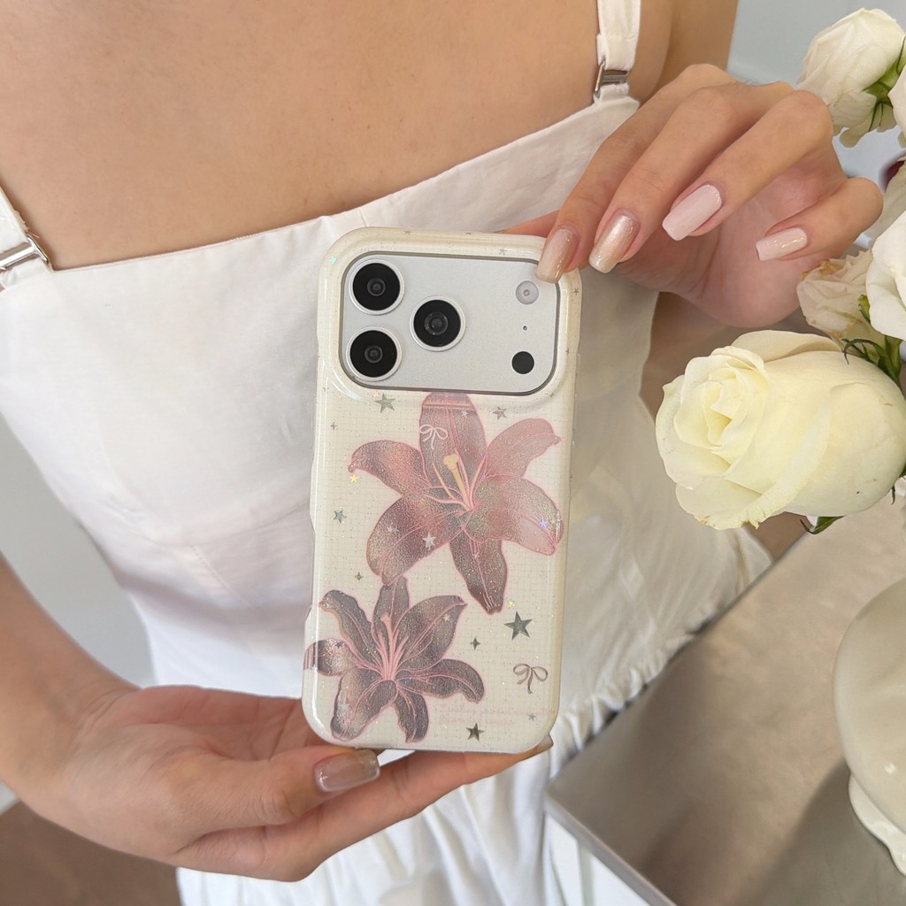 Ốp Điện Thoại Star Lily Cho IPhone 17 Pro Max 17Air 16 15 14 13 Vỏ Bảo Vệ Chống Sốc