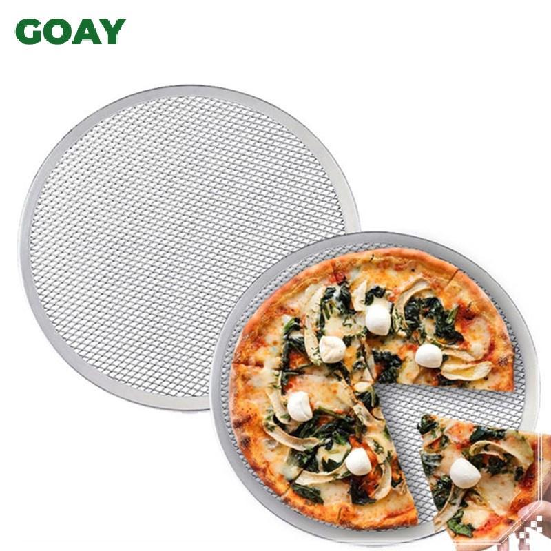 GOAY Nhôm Pizza Chảo Lưới Non Sti Khay Nướng Bánh 14 Inch Màn Hình Nhẹ Cho Vỏ Pizza giòn Trong Nhà Hàng Nhà Bếp VN