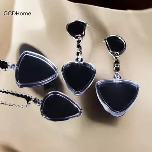 GCDHome Guitarists Lưu trữ Guitar Pi Bộ sưu tập Hộp đựng trong suốt Móc khóa Túi hình trái tim Pi Kích thước Vỏ phụ kiện âm nhạc HOT