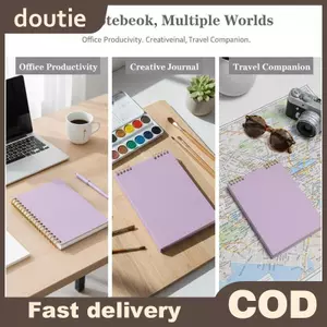 Doutie Flip-up Design A5 B5 Sổ tay rời có cuộn dây có thể tháo rời dành cho học sinh VN